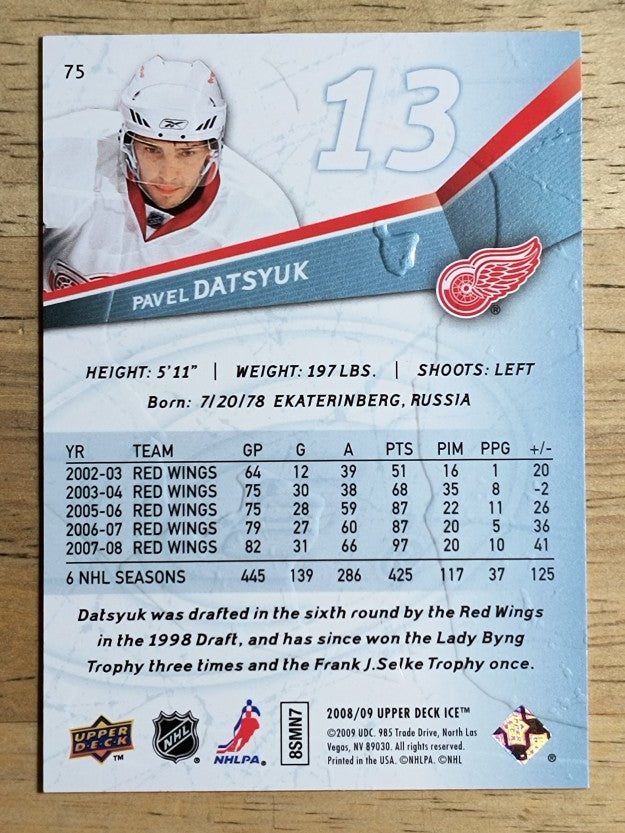 2008-09 Upper Deck Ice #75 Pavel Datsyuk