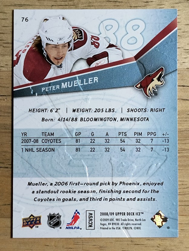 2008-09 Upper Deck Ice #76 Peter Mueller
