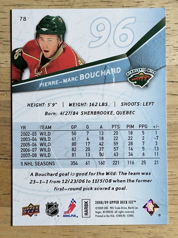 2008-09 Upper Deck Ice #78 Pierre-Marc Bouchard