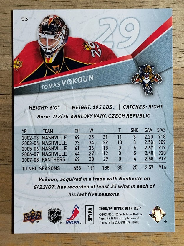 2008-09 Upper Deck Ice #95 Tomas Vokoun