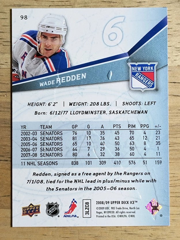 2008-09 Upper Deck Ice #98 Wade Redden