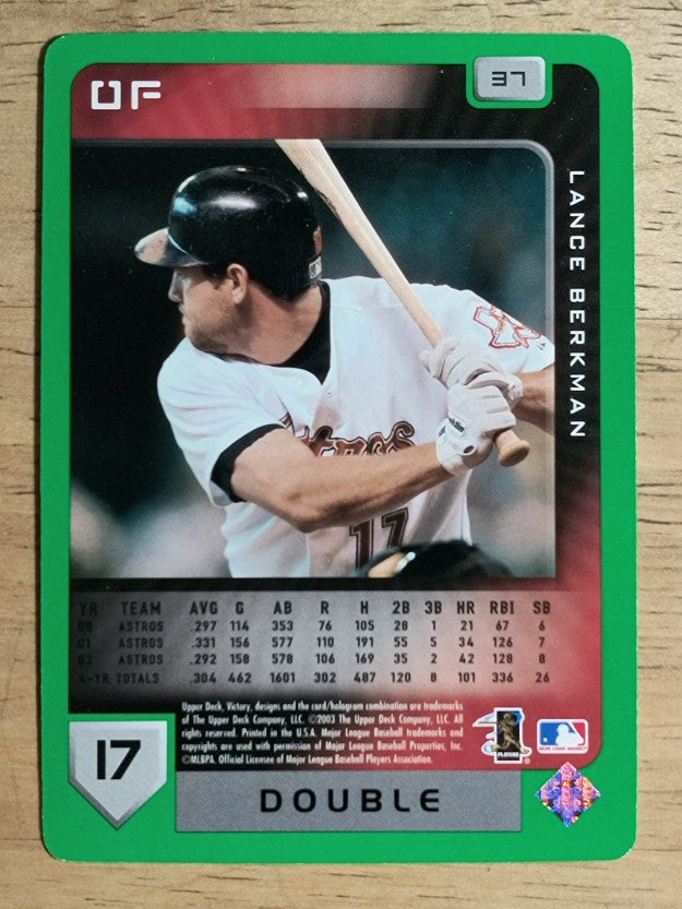 2003 Upper Deck Victory Tier 1 Green #37 Lance Berkman