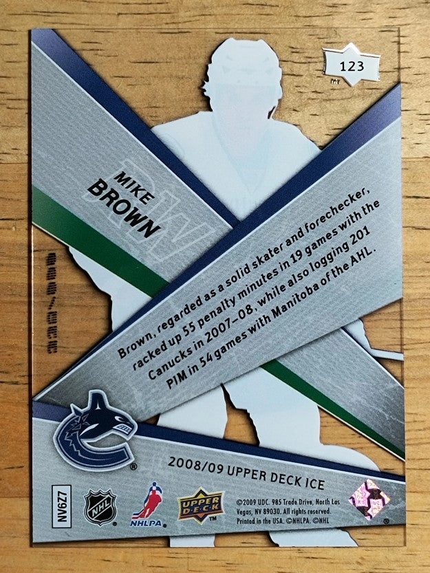 2008-09 Upper Deck Ice #123 Mike Brown RC