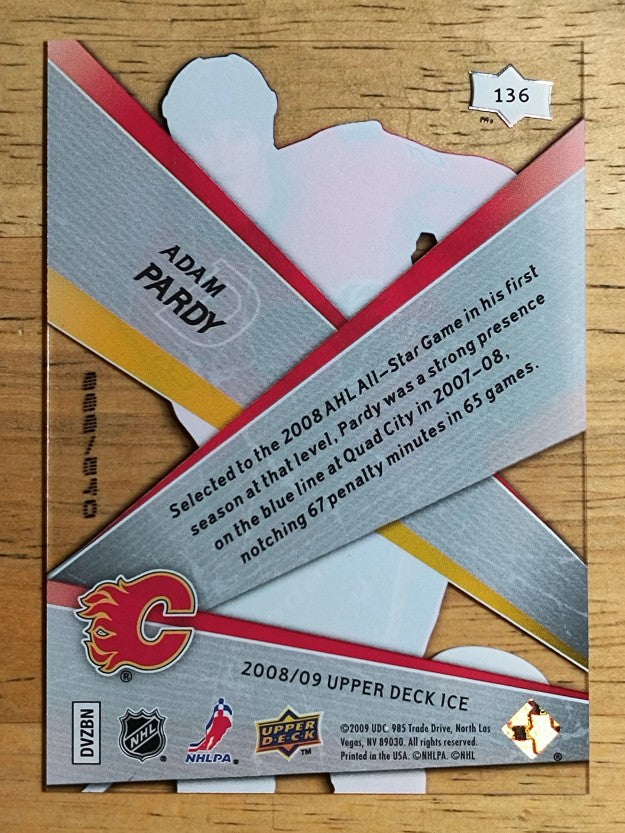 2008-09 Upper Deck Ice #136 Adam Pardy RC