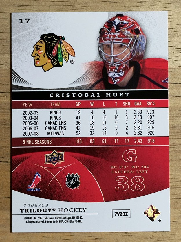 2008-09 Upper Deck Trilogy #17 Cristobal Huet