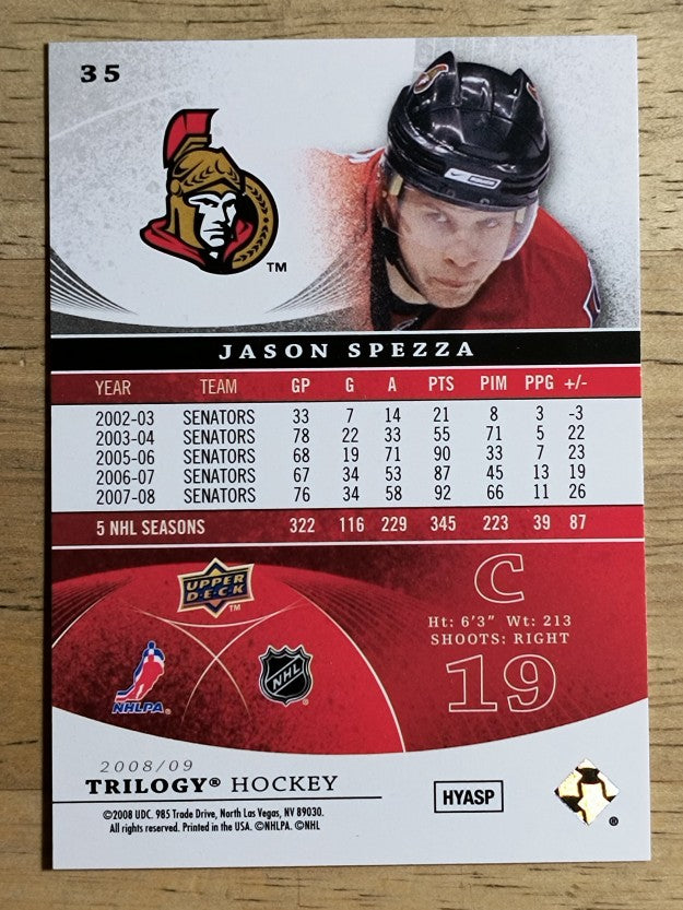 2008-09 Upper Deck Trilogy #35 Jason Spezza