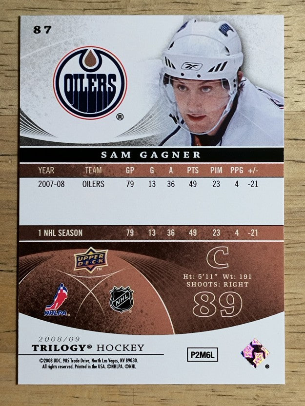 2008-09 Upper Deck Trilogy #87 Sam Gagner