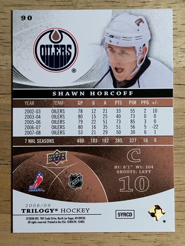 2008-09 Upper Deck Trilogy #90 Shawn Horcoff