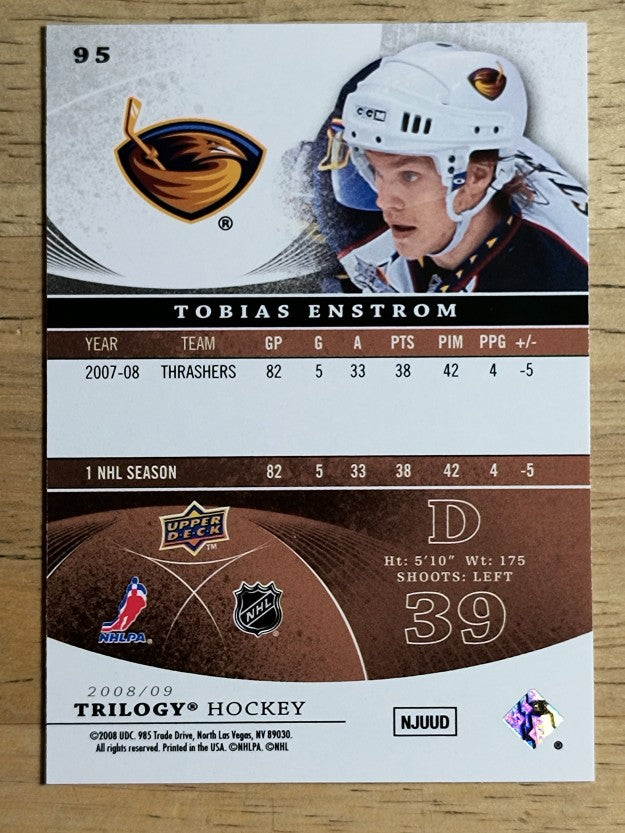 2008-09 Upper Deck Trilogy #95 Tobias Enstrom
