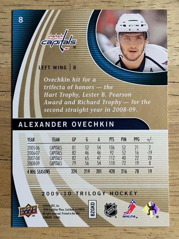 2009-10 Upper Deck Trilogy #8 Alexander Ovechkin