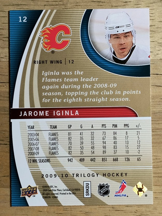 2009-10 Upper Deck Trilogy #12 Jarome Iginla