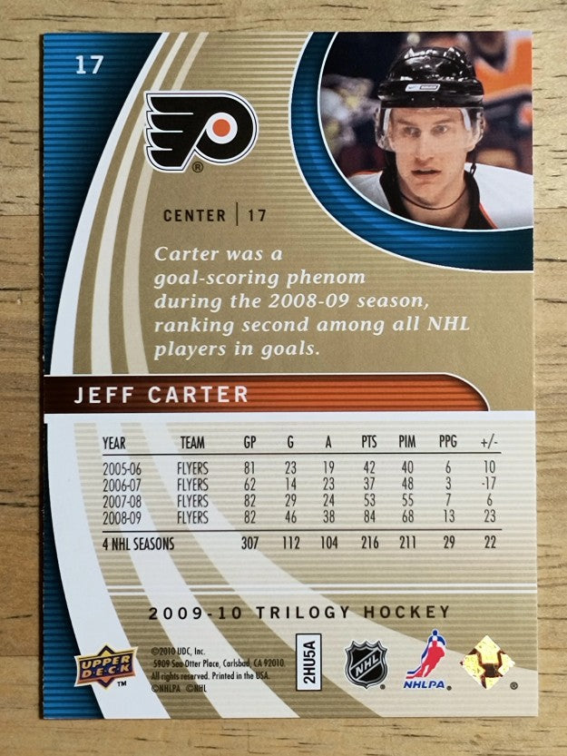 2009-10 Upper Deck Trilogy #17 Jeff Carter
