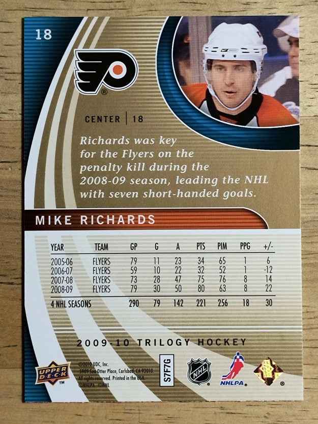 2009-10 Upper Deck Trilogy #18 Mike Richards