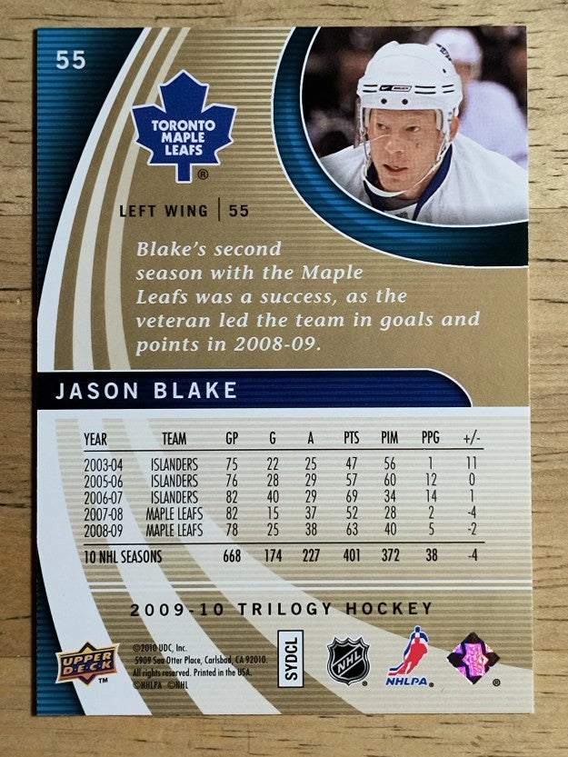 2009-10 Upper Deck Trilogy #55 Jason Blake