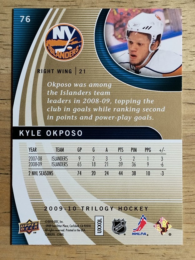 2009-10 Upper Deck Trilogy #76 Kyle Okposo