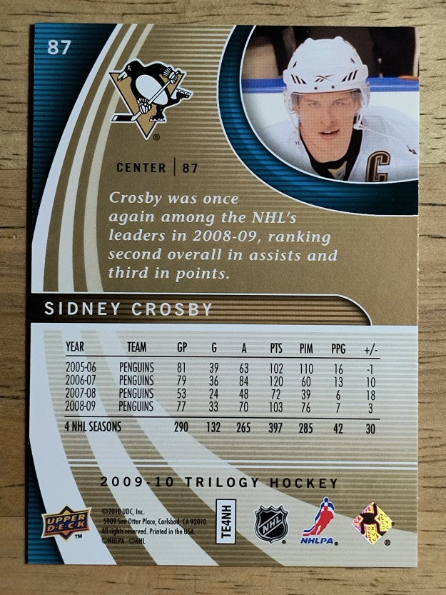2009-10 Upper Deck Trilogy #87 Sidney Crosby