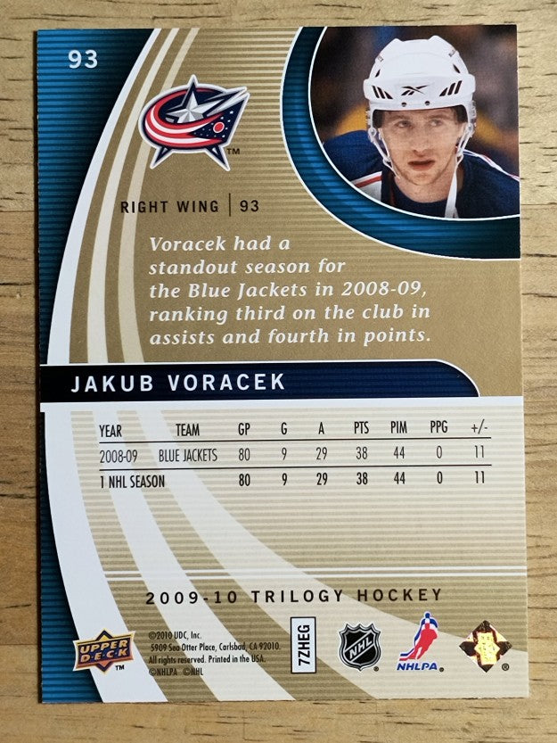 2009-10 Upper Deck Trilogy #93 Jakub Voracek