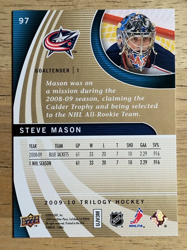 2009-10 Upper Deck Trilogy #97 Steve Mason