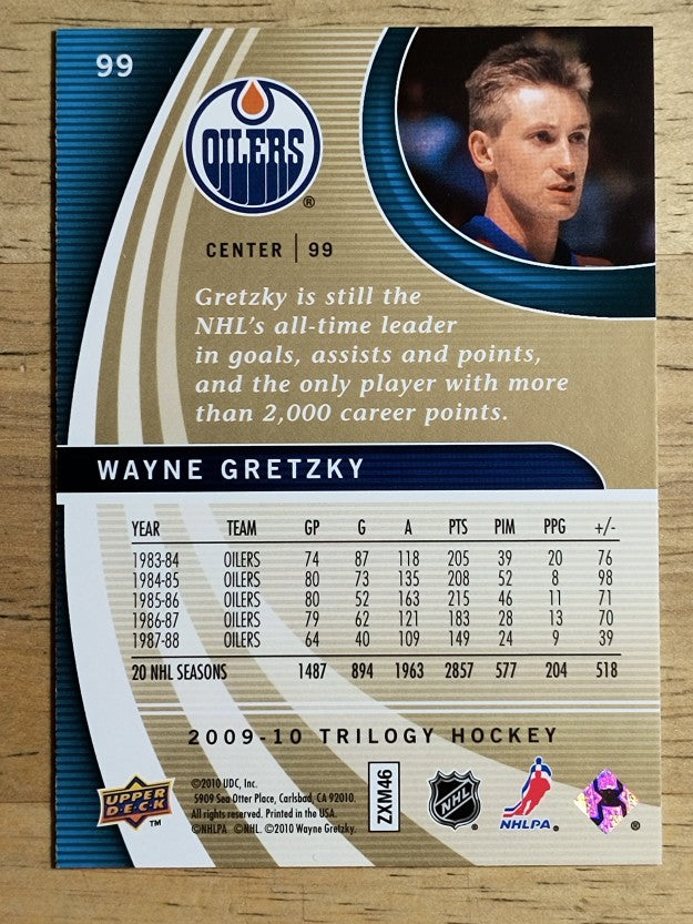 2009-10 Upper Deck Trilogy #99 Wayne Gretzky