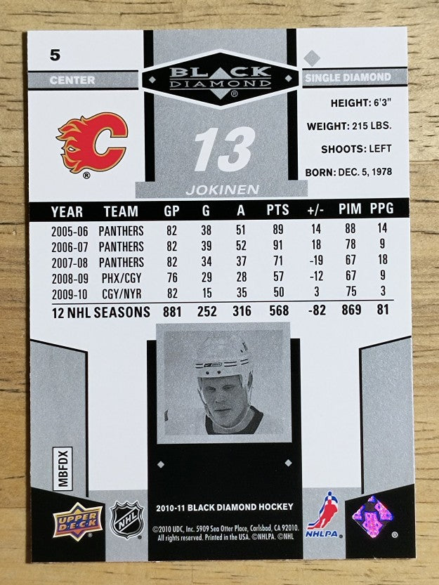 2010-11 Black Diamond #5 Olli Jokinen
