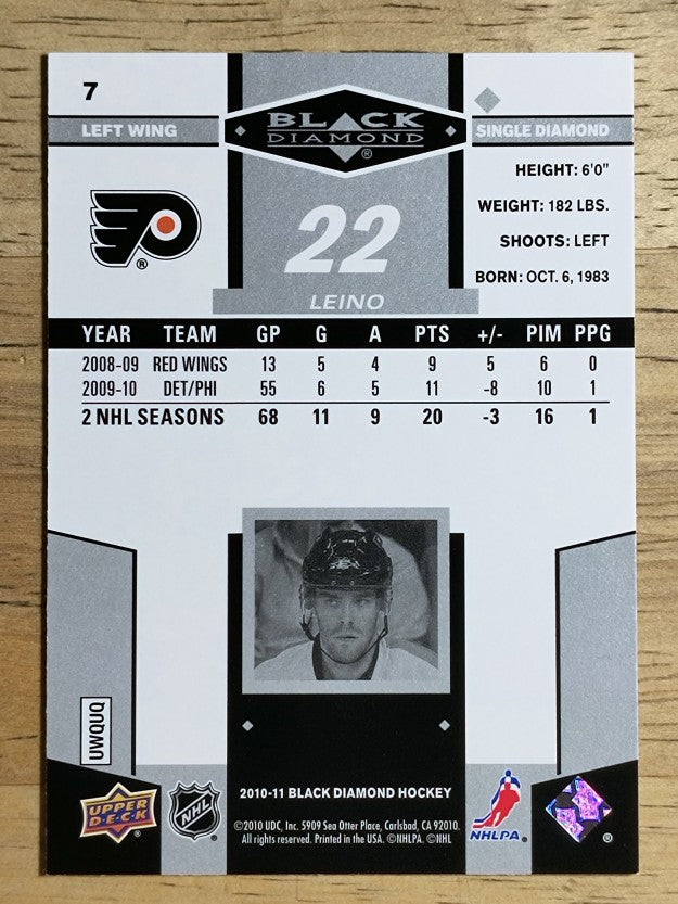 2010-11 Black Diamond #7 Ville Leino