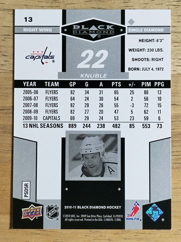 2010-11 Black Diamond #13 Mike Knuble