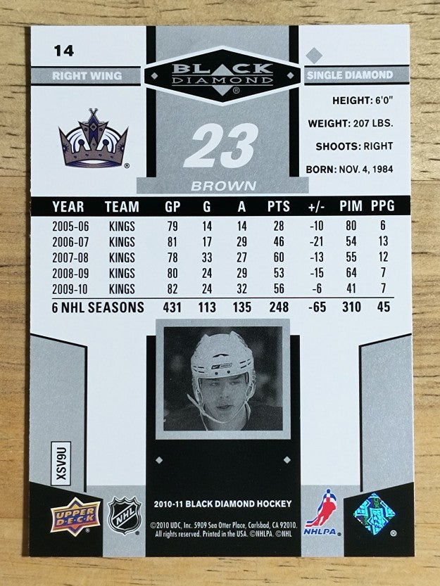 2010-11 Black Diamond #14 Dustin Brown