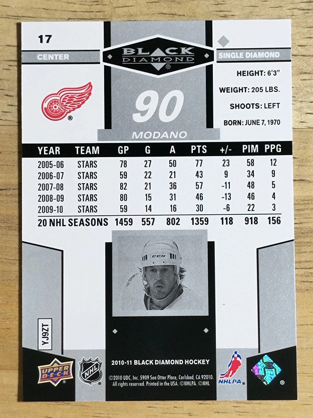 2010-11 Black Diamond #17 Mike Modano
