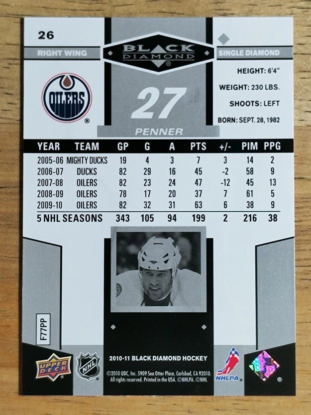 2010-11 Black Diamond #26 Dustin Penner