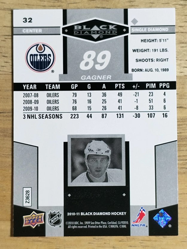 2010-11 Black Diamond #32 Sam Gagner