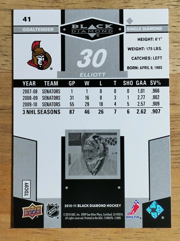 2010-11 Black Diamond #41 Brian Elliott