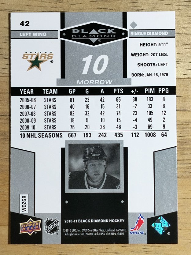 2010-11 Black Diamond #42 Brenden Morrow