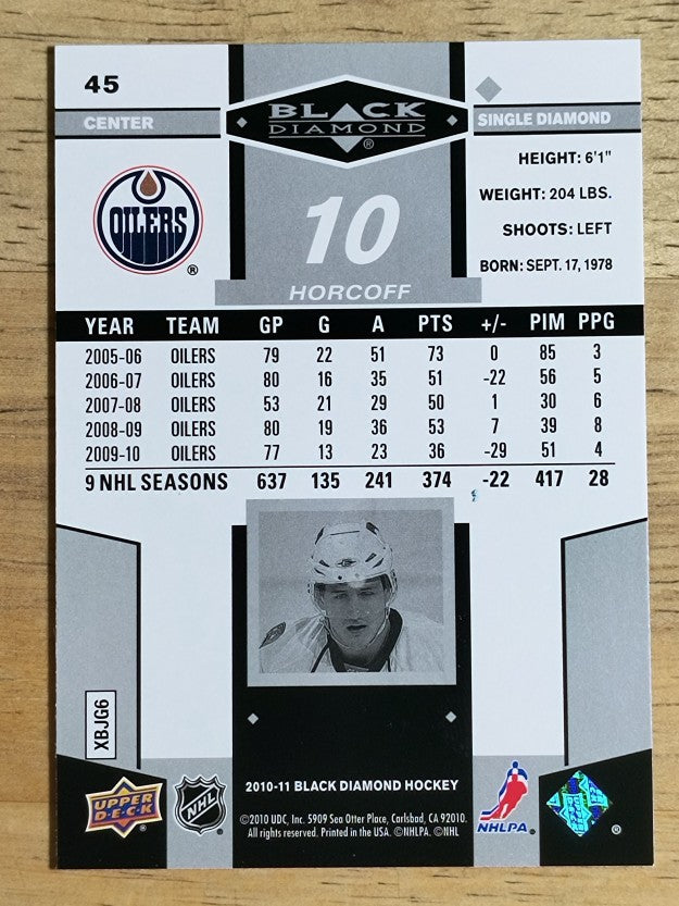 2010-11 Black Diamond #45 Shawn Horcoff