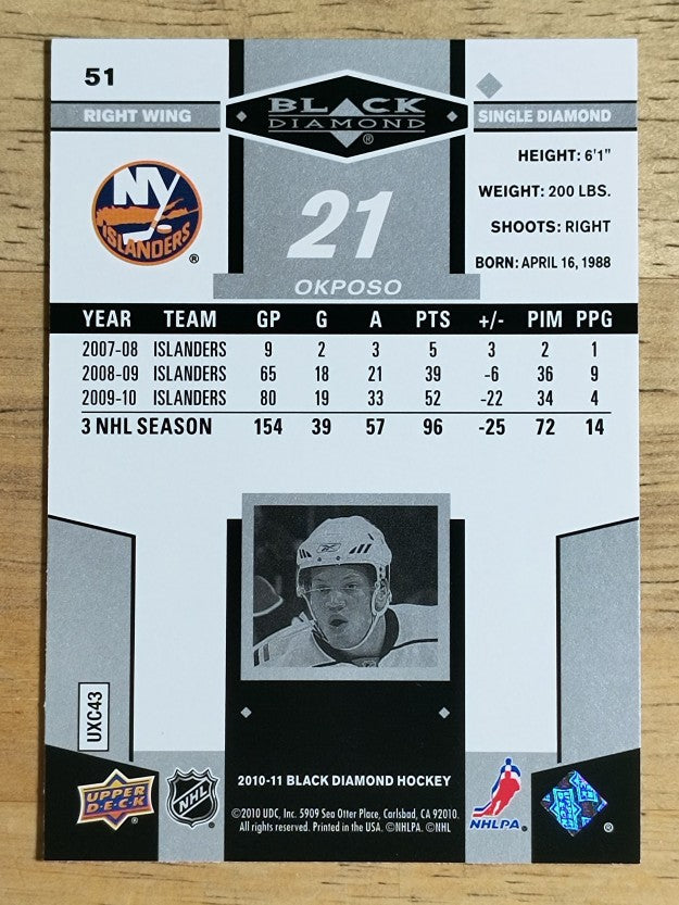 2010-11 Black Diamond #51 Kyle Okposo