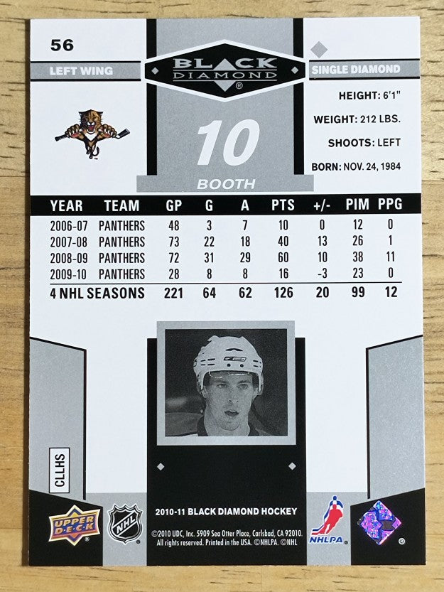 2010-11 Black Diamond #56 David Booth