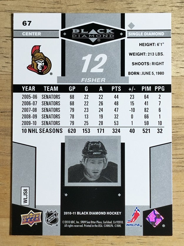 2010-11 Black Diamond #67 Mike Fisher