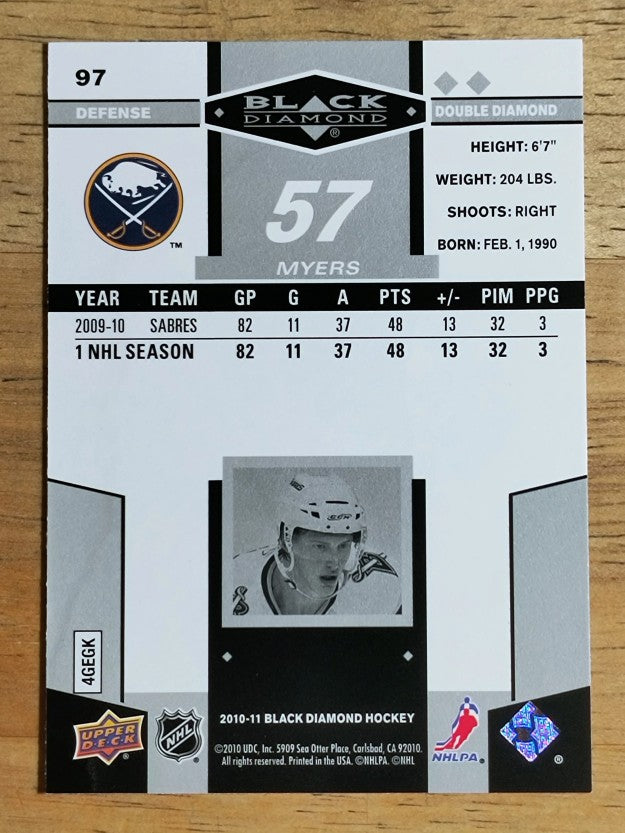 2010-11 Black Diamond #97 Tyler Myers