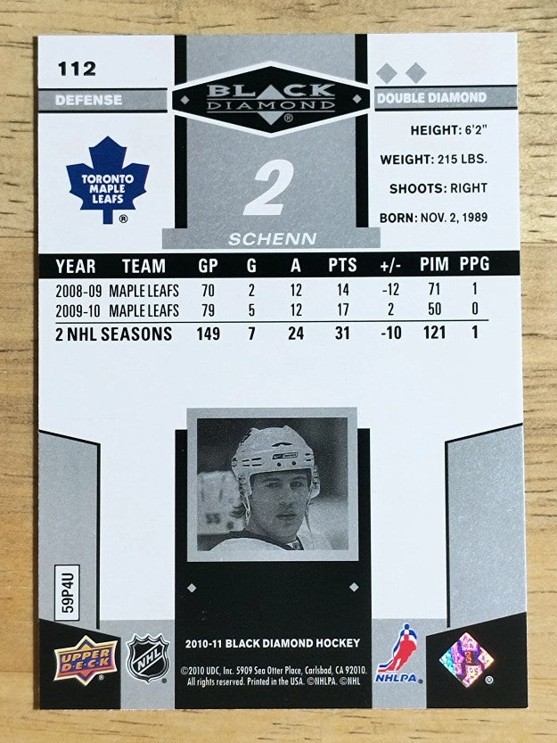 2010-11 Black Diamond #112 Luke Schenn