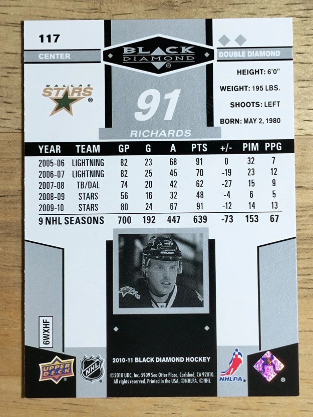 2010-11 Black Diamond #117 Brad Richards