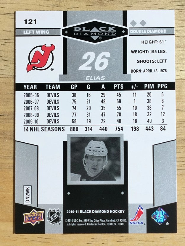 2010-11 Black Diamond #121 Patrik Elias