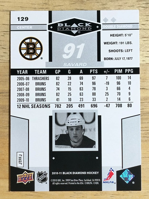 2010-11 Black Diamond #129 Marc Savard