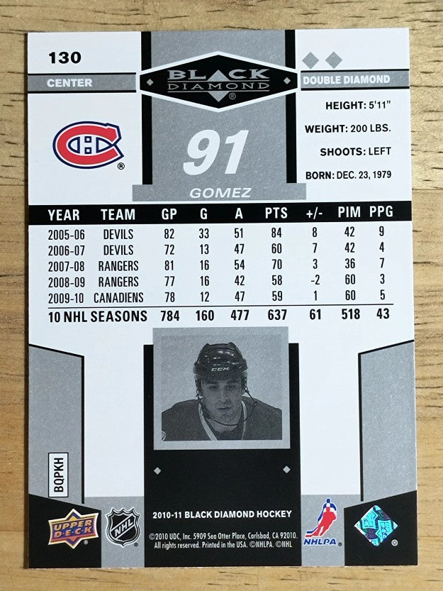 2010-11 Black Diamond #130 Scott Gomez