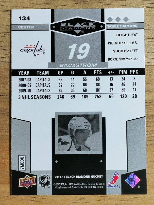 2010-11 Black Diamond #134 Nicklas Backstrom