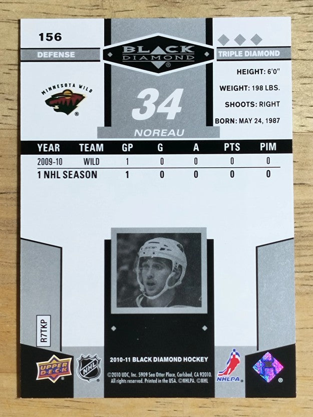 2010-11 Black Diamond #156 Maxim Noreau RC