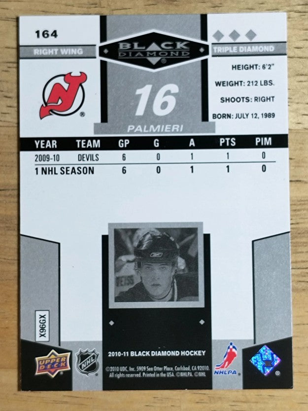2010-11 Black Diamond #164 Nick Palmieri RC