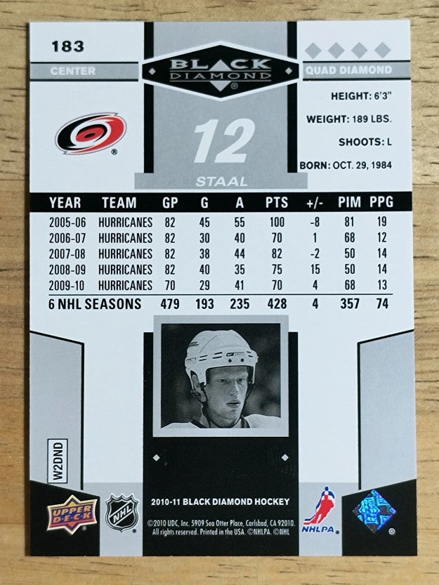 2010-11 Black Diamond #183 Eric Staal