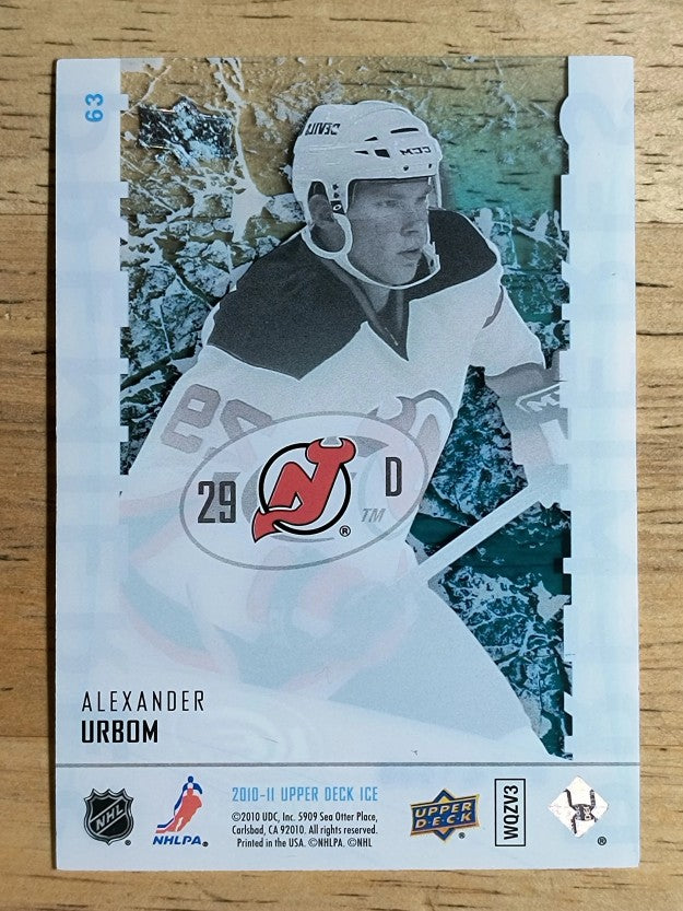 2010-11 Upper Deck Ice #63 Alexander Urbom/1999 B RC