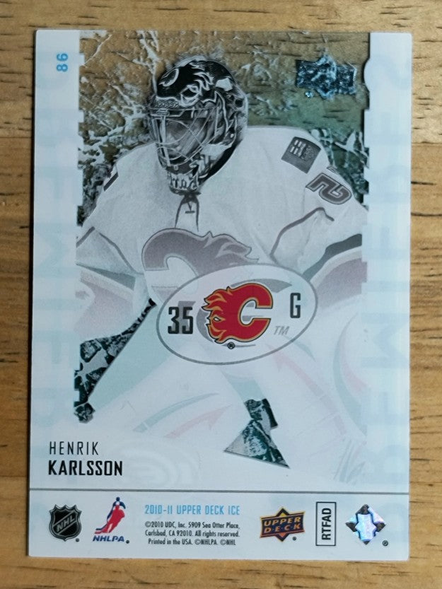 2010-11 Upper Deck Ice #86 Henrik Karlsson/499 B RC