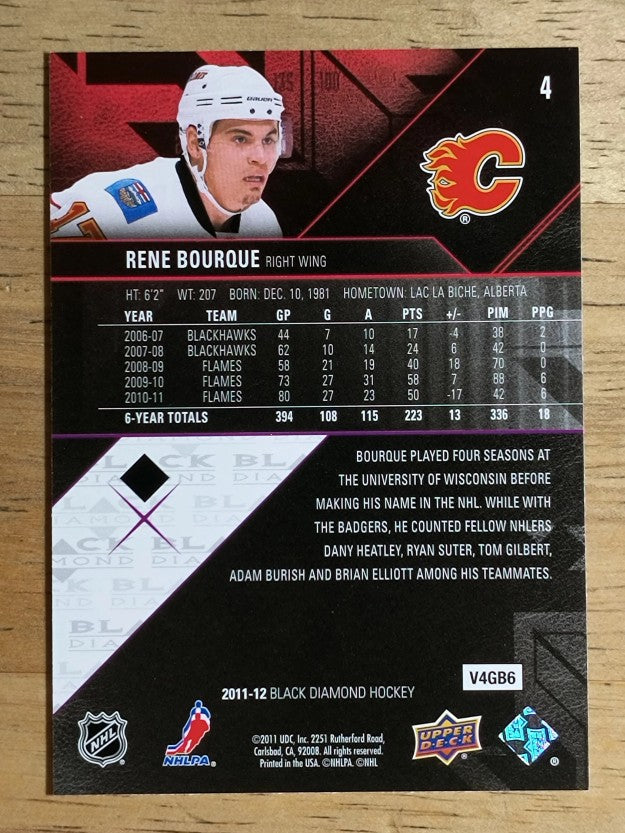 2011-12 Black Diamond #4 Rene Bourque