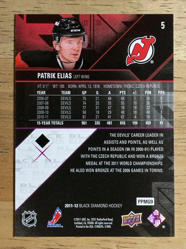 2011-12 Black Diamond #5 Patrik Elias